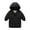 Black, variant on Esaierrr Boys Girls Hooded Winter Coats Slant Pocket Lightweight Down Jackets for Toddler Kids Zip Thickening Snowsuit Mid-Length Warm Cotton Coat Fall Winter 2-9Y