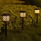 thumbnail image 5 of 4 luces solares para exteriores, iluminación de paisaje, lámpara de césped alimentada por energía solar, 5 of 8
