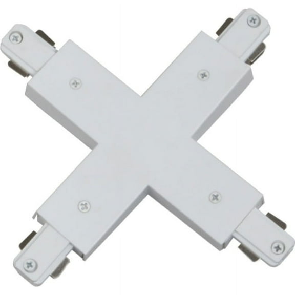 Volume Lighting V2758 X-Connector For 2 Circuit Line Voltage And Track Systems - White