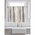 thumbnail image 2 of Tier Curtains 45 Inches Long, Beige Gray Window Treatment Curtain Drapes, Abstract Grunge Mottled Neutral Texture Small Curtain Drapes for Bathroom Laundry Room, 27.5"x45", 2 Panels, 2 of 7