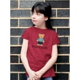 thumbnail image 2 of Funny And Happy Toy Bear T-Shirt Juniors -Image by Shutterstock,  x-Small, 2 of 4
