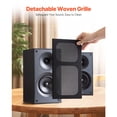 thumbnail image 2 of KFFKFF Passive Bookshelf Speaker, 300W, Stereo Speakers with 5.25-Inch Woofer and 1-Inch Tweeter, Removable Grille, 65Hz-20KHz Frequency Range, Wooden Cabinet, Ideal for Home Audio (1 Pair), 2 of 8