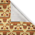 thumbnail image 4 of Ambesonne Cinco de Mayo Valance Pack of 2, Hats Maracas, 54"X18", Pastel Yellow Multicolor, 4 of 5