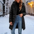 thumbnail image 6 of Husipze Sherpa Fleece Lined Hooded Puffer Winter Coat for Women Mid Length Quilted Full Zip Jacket Casual Insulated Warm Outerwear Black 3XL, 6 of 7