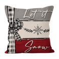 thumbnail image 2 of Ireezec Christmas Holiday Pillow Cover Decorative Linen Throw Pillow Case for Sofa Couch Bed Living Room Home Decor Festive Seasonal Accent, 2 of 6