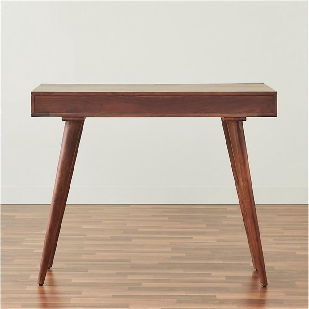 Pratt 39 inch Solid Wood Office Desk in Dark Walnut