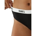 thumbnail image 6 of Hanes Women’s Ribbed Cotton Bikini Underwear, 3-Pack, 6 of 7