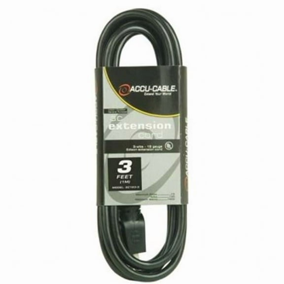 Accu-Cable EC-163-3 Power Extension Cord