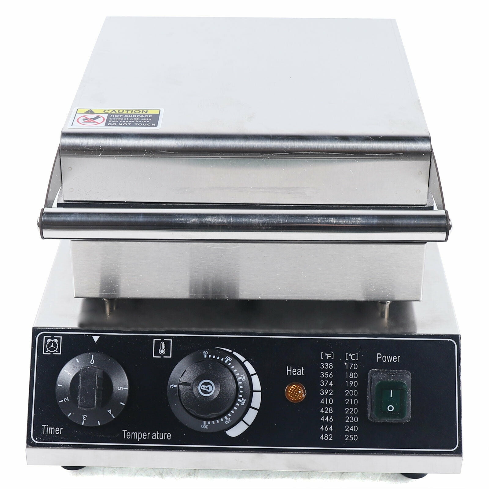 Commercial Ice Cream Cone Maker,Waffle Maker Machine,Electric Waffle Cone Maker.Stainless Steel Breakfast Baker Machine with Temperature and Time Control for Restaurant or Home