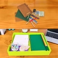 thumbnail image 5 of Letter-Size Tray, A4 Plastic Paper Holder File Organizer Green, 5 of 5