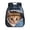 Cute Cat, variant on Police Car Print Kids School Backpack 13.5 Inch Water Resistant Breathable Preschool Bookbag with Adjustable Padded Straps for Boys Kindergarten Primary School