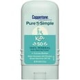 thumbnail image 3 of Coppertone Pure & Simple Kids Zinc Oxide Sunscreen Stick SPF 50, 0.49oz - Pack of 4, 3 of 3