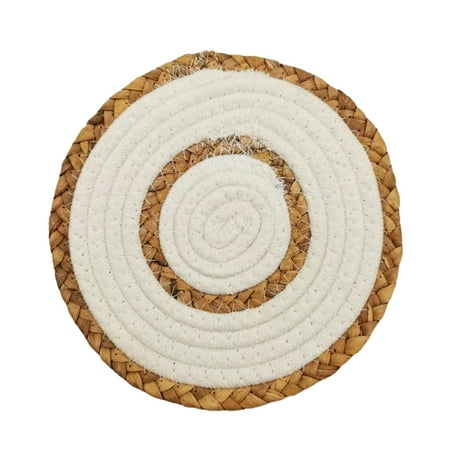 

Wanwan Placemat Exquisite Decorative Portable Heat Insulation Pot Holder Cup Coaster for Household