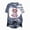 Blue, variant on TOWED22 Womens Halloween Bow Graphic Oversized Shirts Spooky Season Tee Short Sleeve Bleached Tops(Yellow,L)
