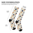 thumbnail image 4 of Rateoe Flower Leaves Compression Socks for Women and Men 20-30mmHg-Circulation Support Socks Knee High Nurse Pregnant Running Medical and Travel Athletic, 4 of 7