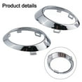 thumbnail image 4 of Pair Chrome L+R Bumper Fog Light Bezel Ring Cover for W251 R320, 4 of 7