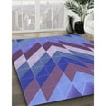 thumbnail image 2 of Ahgly Company Indoor Square Patterned Purple Amethyst Purple Area Rugs, 5' Square, 2 of 6