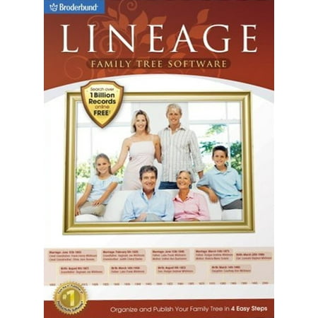 - Lineage Family Tree Software for Windows- XSDP -121160 - Lineage Family Tree Software makes it easy to preserve your family history and share your research with friends and family whether you are