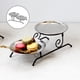 thumbnail image 1 of Bandeja de servicio de hierro forjado de 2 niveles, bandeja de tocador forma forma europeo, hogar, dormitorio, cocina para pasteles, magdalenas, pta perfecl bandeja de servir, 1 of 8