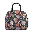 thumbnail image 2 of Womens Pioneer Flower Floral Print Pattern Lunch Box for Work,Insulated Lunch Bag for Women,Loncheras Para Mujer,Leakproof Adult Lunch Bag for Work,Beach,Travel,Picnic,Camping, 2 of 6