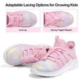 thumbnail image 2 of Kushyshoo Kids Sneakers Sparkly Pink Running Tennis Athletic Shoes for Girls Size 3 For Big Kids, 2 of 5