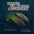 thumbnail image 4 of Mouse Gamer Redragon Reaping M987-k, Alámbrico, 1000 Hz, 12,400 Dpi, 4 of 5