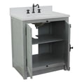 thumbnail image 5 of Bellaterra Home 31" Single vanity in Gray Ash finish top with White quartz and oval sink, 5 of 9