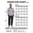 thumbnail image 7 of GIRUNS Men's Pajamas Set Long Sleeve Sleepwear Jogger Pants Soft Loungewear with Pockets Black XL, 7 of 7