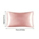 thumbnail image 2 of Juego estándar de 2 fundas de almohada de satén color vino - Fundas de almohada verdes sedosas para cabello y piel de 50 x 66 cm, fundas de almohada con cierre de sobre, similares a las de seda., 2 of 2