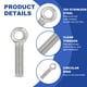 thumbnail image 3 of Uxcell 5Pcs M6x29mm Ojos de elevación de maquinaria con tornillo roscado, 3 of 7
