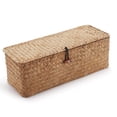thumbnail image 3 of Cesta de almacenamiento DECRAFTS Seagrass con tapa rectangular pequeña, 3 of 6