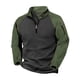 thumbnail image 2 of Ceisia Men's Regular-Fit Stand-Collar Half-Zip Color-Blocked Fleece Pullover Gift, 2 of 9