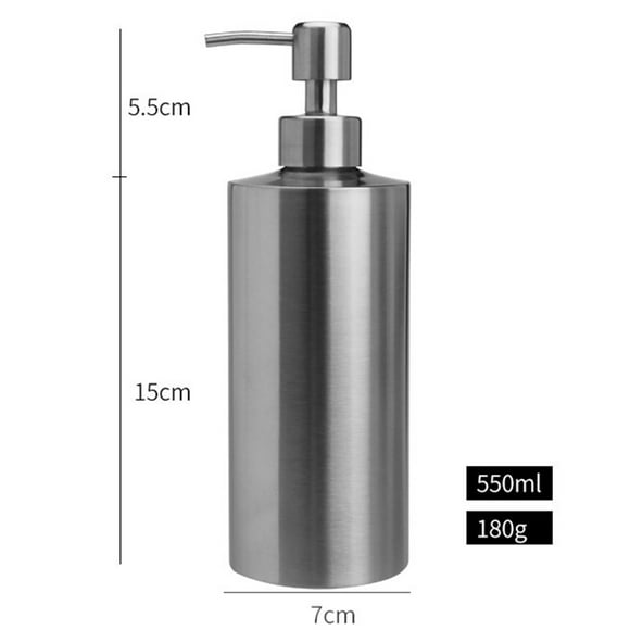 ziyahihome Stainless steel shampoo container Hand soap dispenser Hand dish lotion bottle Countertop sink soap dispenser Stainless steel soap dispenser