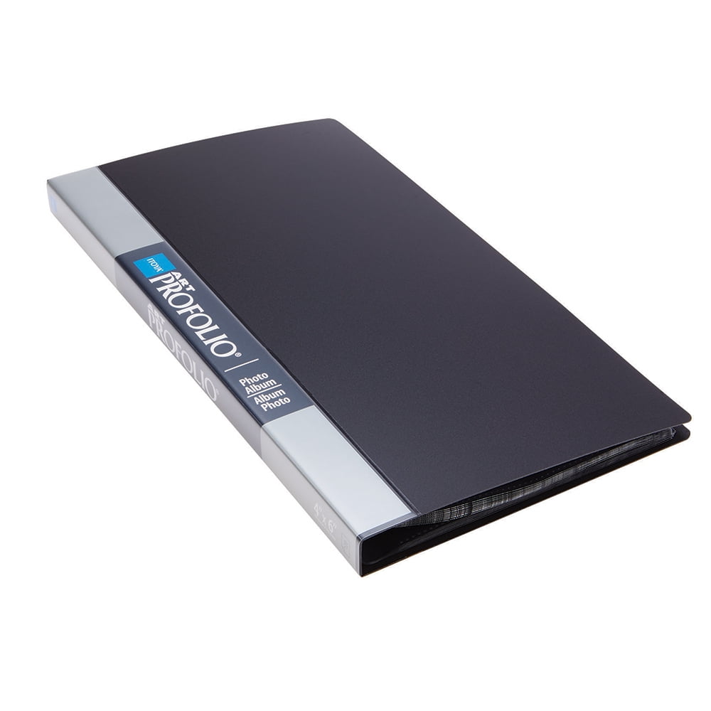 Itoya OL-120LY Art Profolio Photo Album Library Box Set of 5 Albums Within Storage Sleeve Black