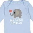 thumbnail image 4 of Inktastic Nana Loves Me for Grandkids Boys or Girls Long Sleeve Baby Bodysuit, 4 of 5