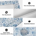 thumbnail image 6 of Blue Flowers Outdoor Rug for Patio/Deck/Porch, Non-Slip Large Area Rug 6 x 9 Ft, Boho Ethnic Middle Century Floral Aesthetic Indoor Outdoor Rugs Washable Area Rugs, Camping Rug Carpet Runner, 6 of 8