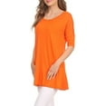 thumbnail image 4 of Women's Casual Short Sleeve Tunic Top With Pockets, 4 of 7