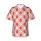 thumbnail image 1 of Balery Strawberry Camisas hawaianas de manga corta para hombre, camisas playeras de corte holgado, camisas de vacaciones con botones,Large, 1 of 7
