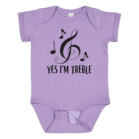 

Inktastic Funny Music Yes Im Treble Gift Gift Baby Boy or Baby Girl Bodysuit