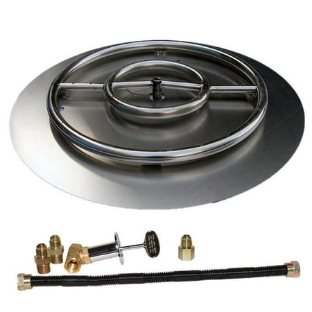 Tretco  30 in. Stainless Steel Pan Ring Pro-Kit Natural Gas