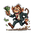 thumbnail image 5 of Vinyl Stickers Monkey Themed Waterproof Stickers Decorative Stickers for Notebooks Suitcases Laptops, 5 of 9