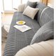 thumbnail image 4 of Nvzi Velvet Plush Non Slip Geometric Quilted Sectional Couch Covers for Kids, Pets-35.4*35.4inch,Grey, 4 of 5