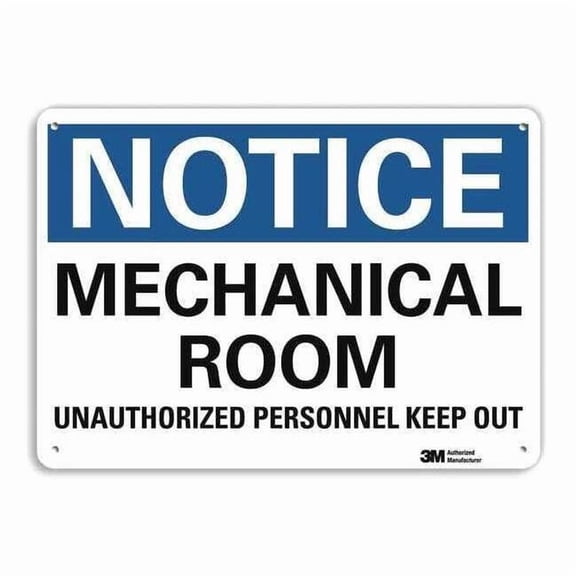 Lyle Notice Sign,10 inx14 in,Aluminum U5-1322-RA_14X10