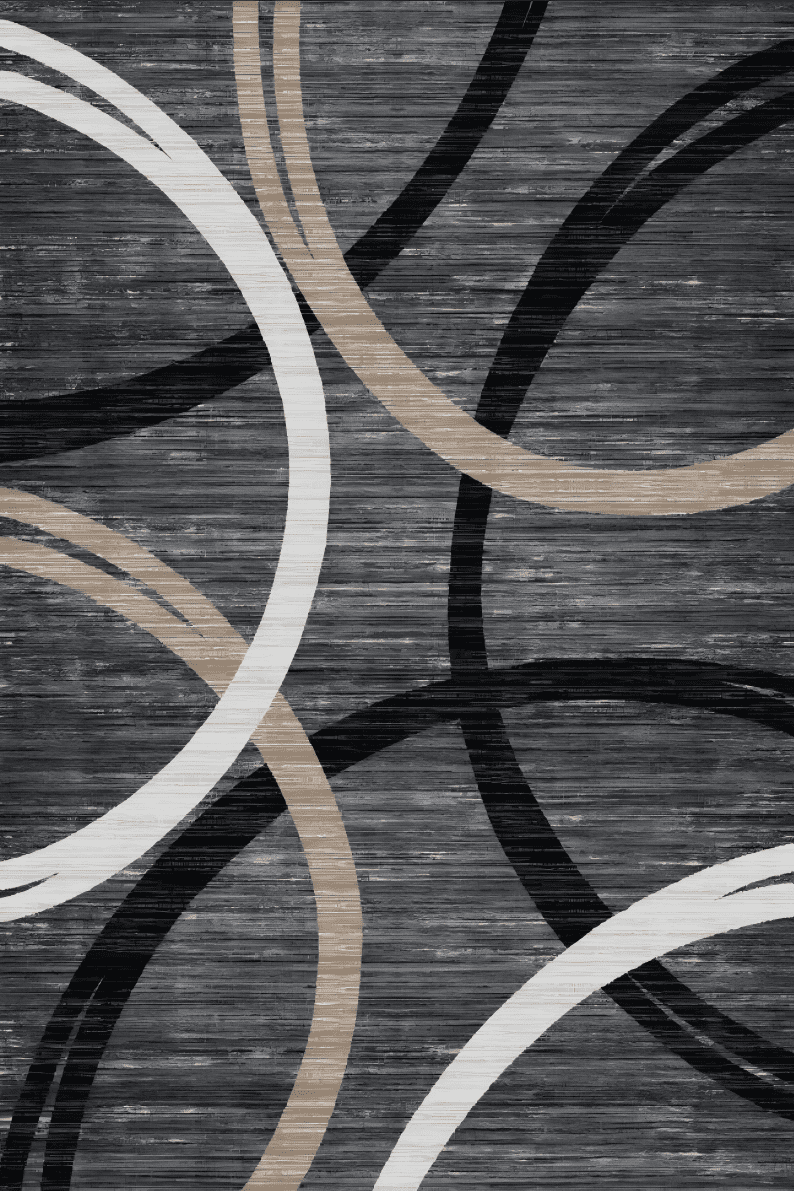 ChakmeOne 6x9 Washable Rug for Living Room Modern Abstract Area Rug Low Pile Non Slip for Home Office & High Traffic Areas