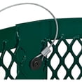 thumbnail image 6 of Outdoor Diamond Steel Trash Can With Flat Lid & Base, 36 Gallon, Green, 6 of 7