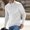 White, variant on Axiiglly Mens Sweater Quarter Zip Pullover Sweater Cable Knit Stand V Neck Sweater Comfy Soft Oversized Sweater Casual Loose Fall Winter Sweaters