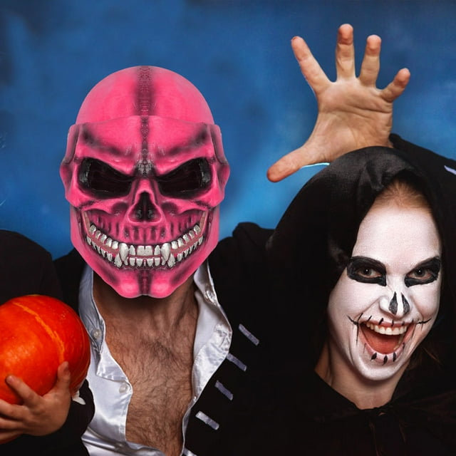Decoraciones de Halloween, Adornos de Halloween, Regalos de Halloween Máscara de casco de calavera de Halloween Máscara de calavera completa La cubierta de calavera