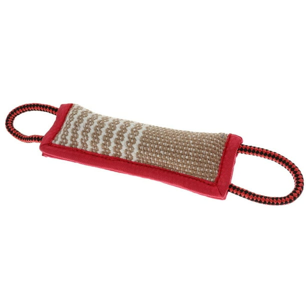 Adiestramiento de perros Bite Tug Toys Mascota Perro Masticar Almohada Pull 2 manijas rojo jinwen Juguete para masticar perro mascota
