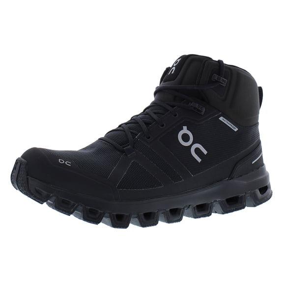On Cloudrock Waterproof 1 Womens Shoes Size 5.5, Color: Black/Black