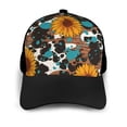 thumbnail image 3 of Yiaed Vintage Sunflowes Print Baseball Cap Dad Hat Polo Style Plain Blank Adjustable Size, 3 of 5